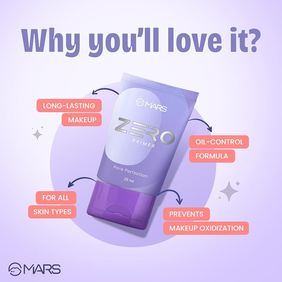 Thumbnail: Mars Zero Face Primer,25ml Each (Pack of 2)