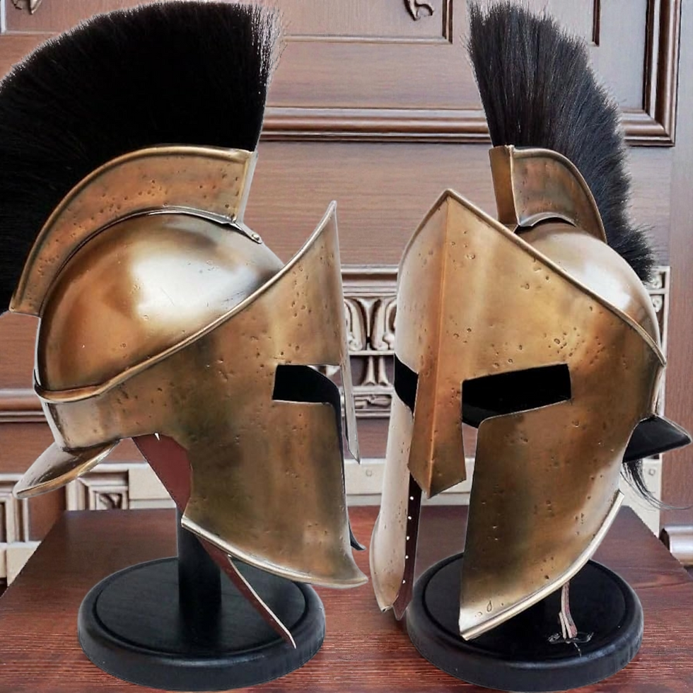 Thumbnail: Medieval Roman Spartan Helmet,King Leonidas 300 Movie Replica, Greek Reenactment