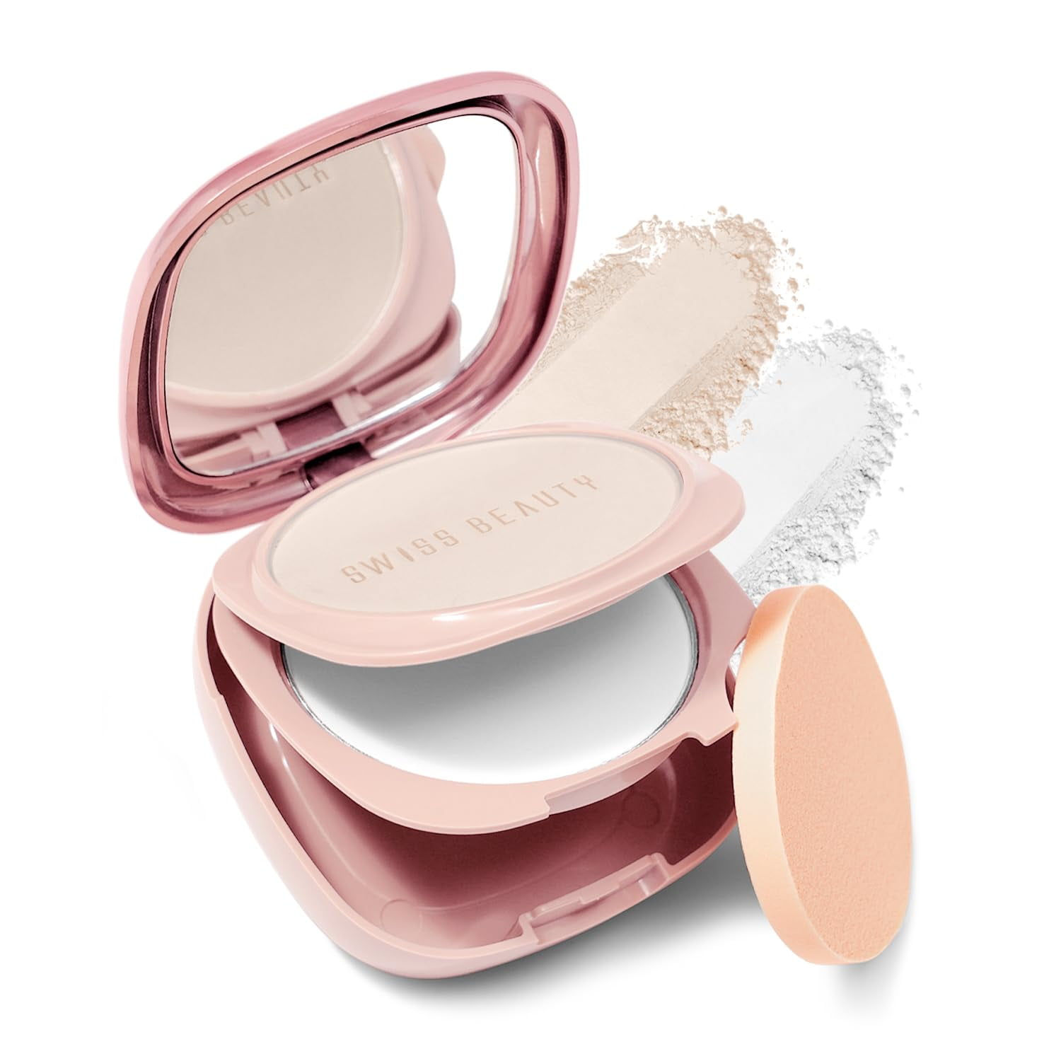 Swiss Beauty Matte & Set Duo Lightweight Compact , 20gm (01 Ivory)