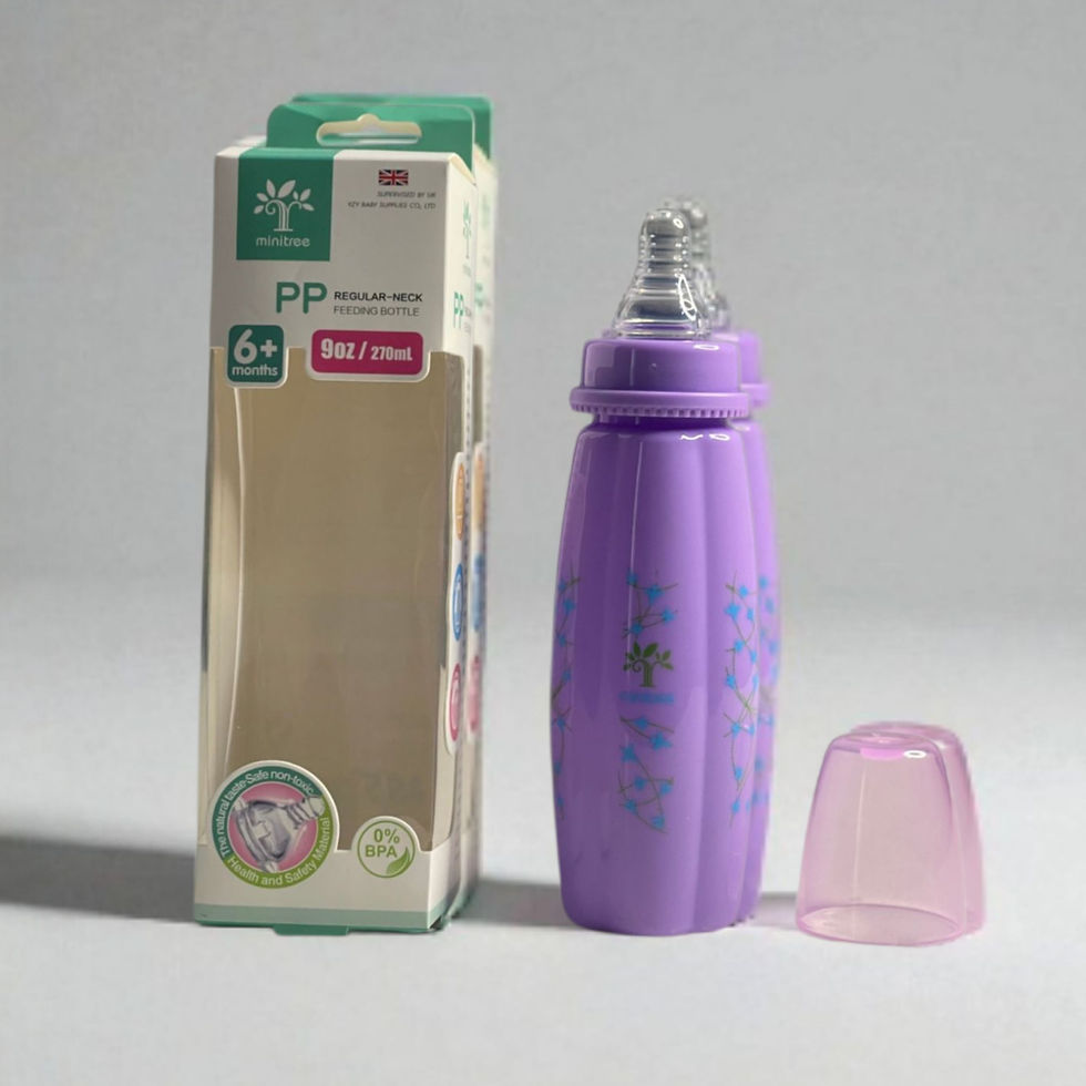 Thumbnail: Minitree REGULAR NECK FEEDING BOTTLE, 270ML (Voilate) Pack of 2