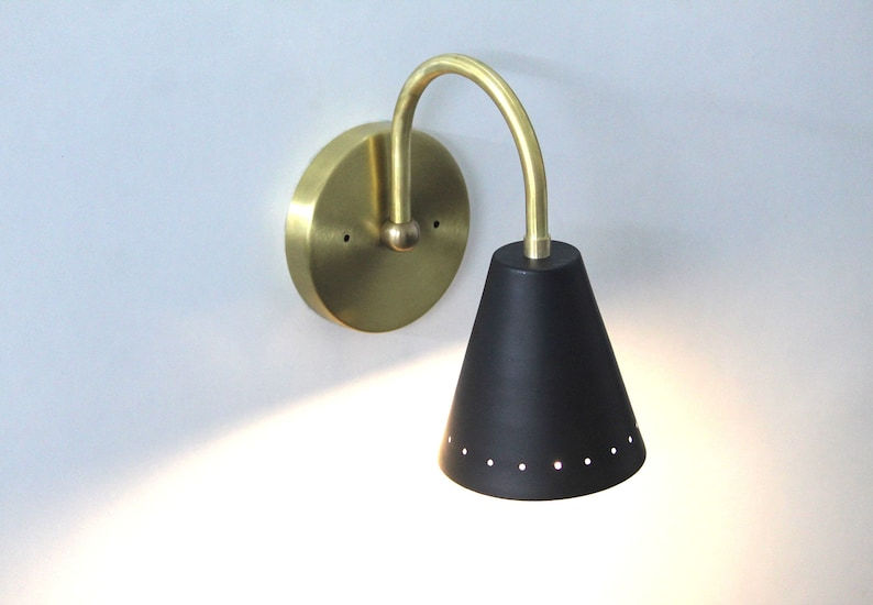 Elegant Brass Wall Lamp, Timeless Accent Lighting, Rustic Industrial Decor