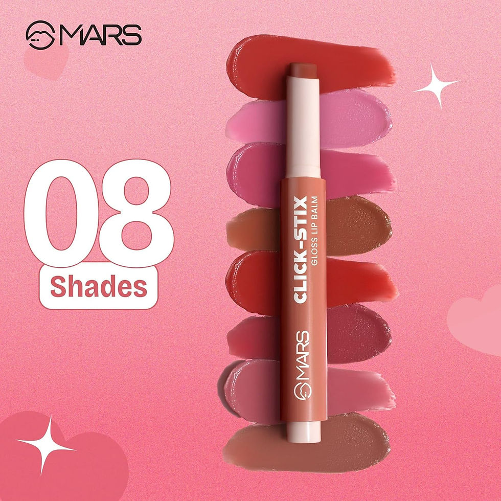 Thumbnail: Mars Click Stix Gloss Lip Balm (01 - Best Nude), 2.0gm Each (Pack of 2)