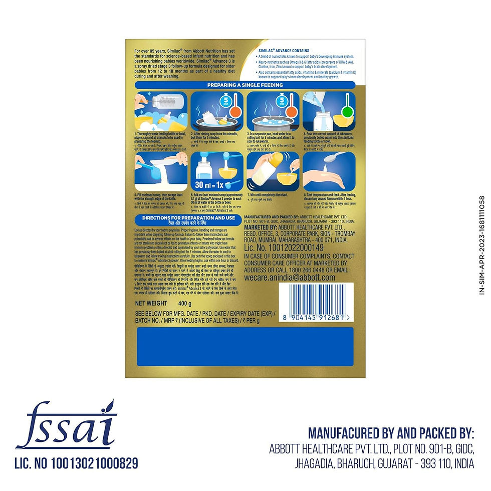 Thumbnail: Similac Advance Stage 3 Follow up Formula (12 to 18 months),400gm
