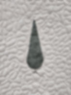 Custom quilting around an applique