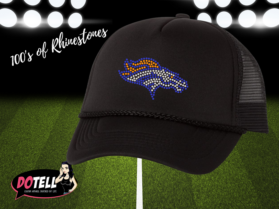 Denver Rhinestones, Cap Bling Trucker Hat
