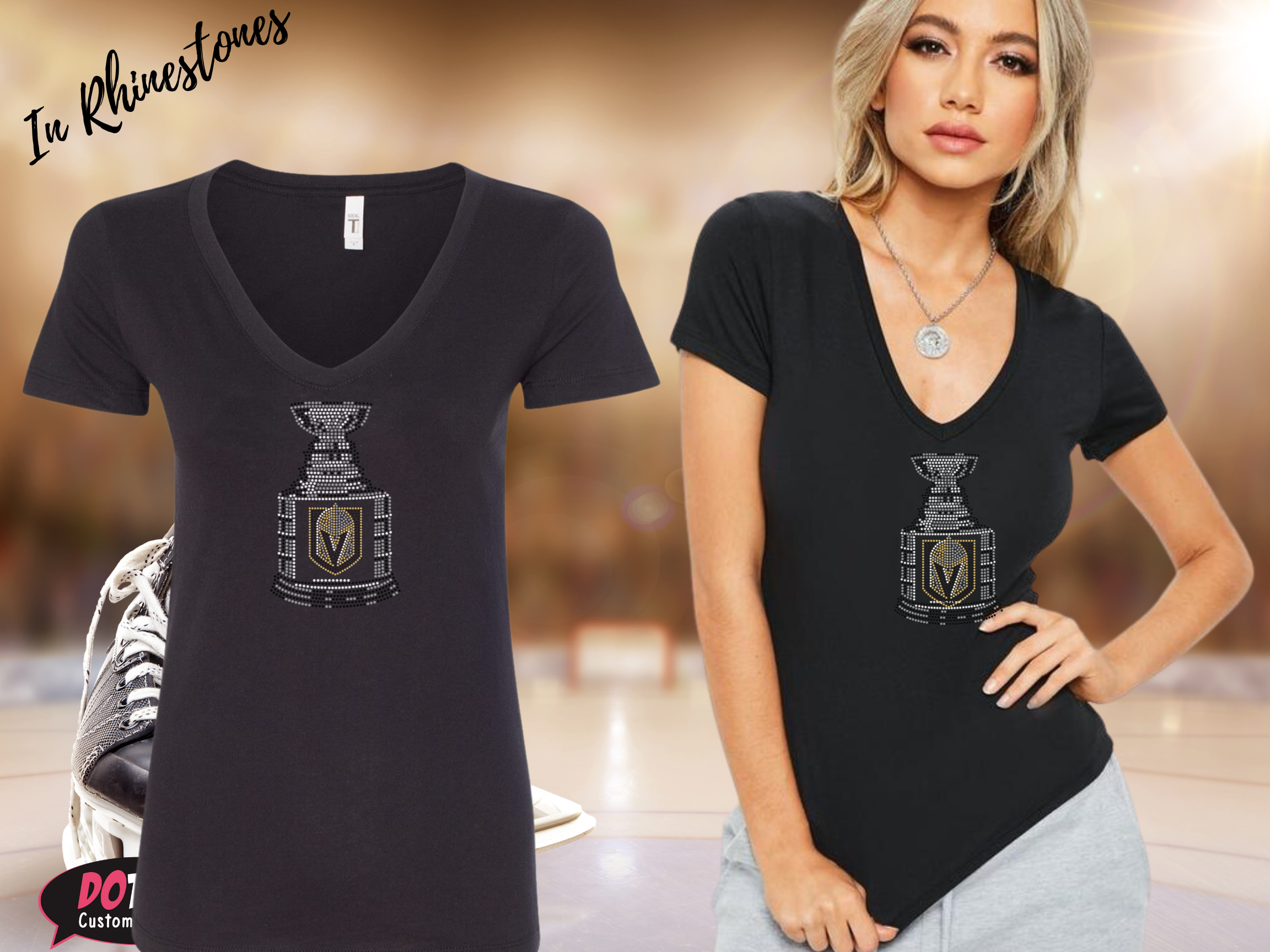Stanely Cup VGK Playoffs Rhinestone Shirt