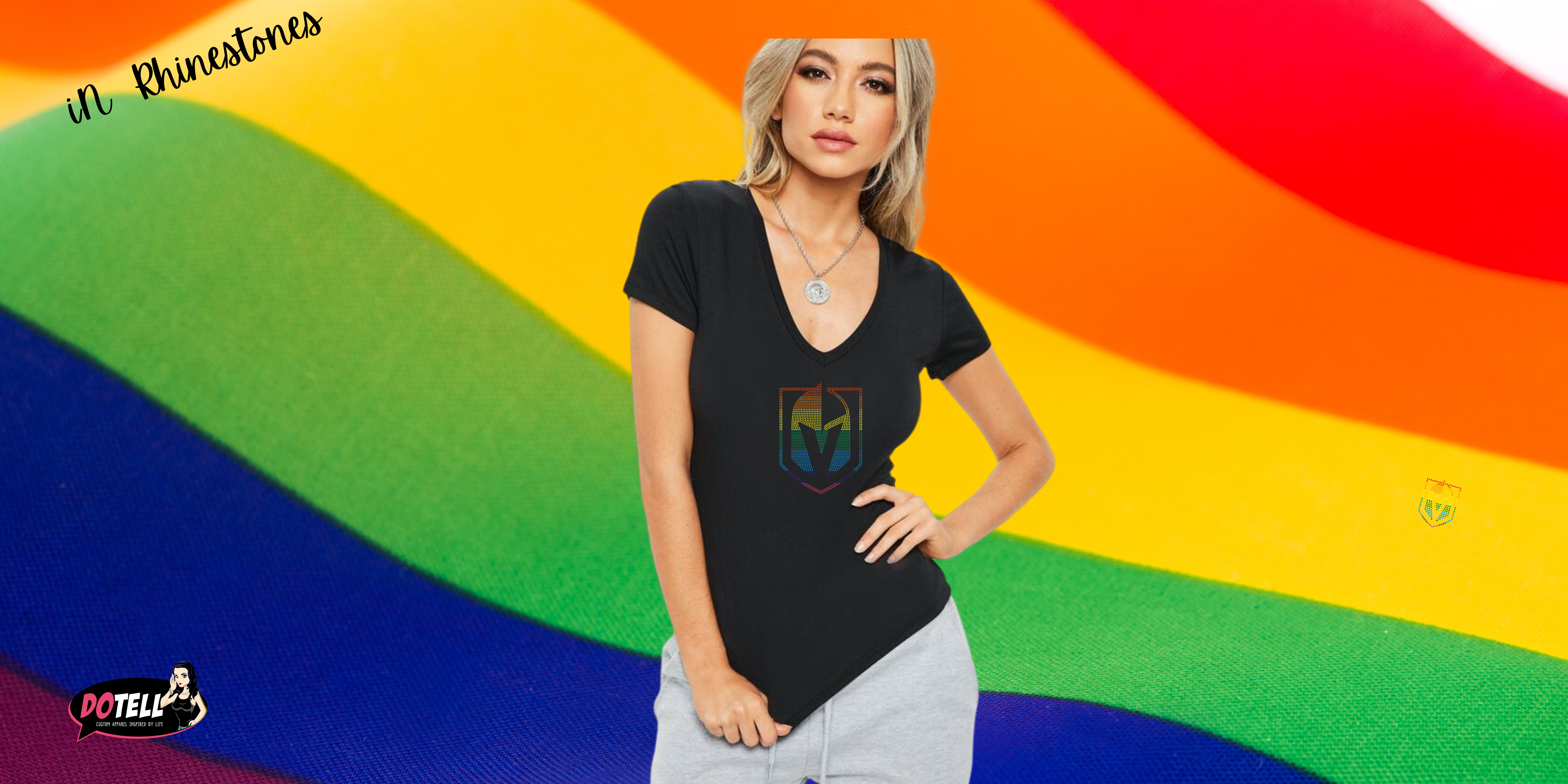 VGK PRIDE Rhinestone Shirt