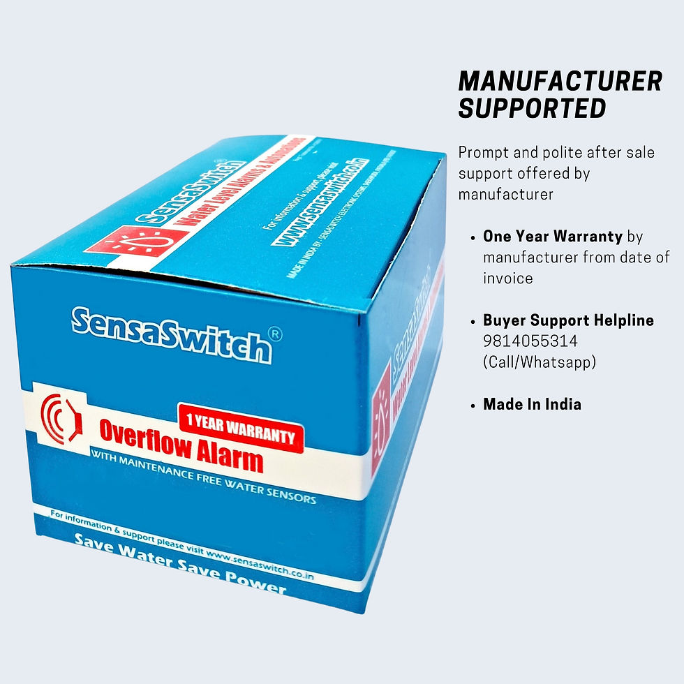 Thumbnail: water tank alarm warranty and after sale support