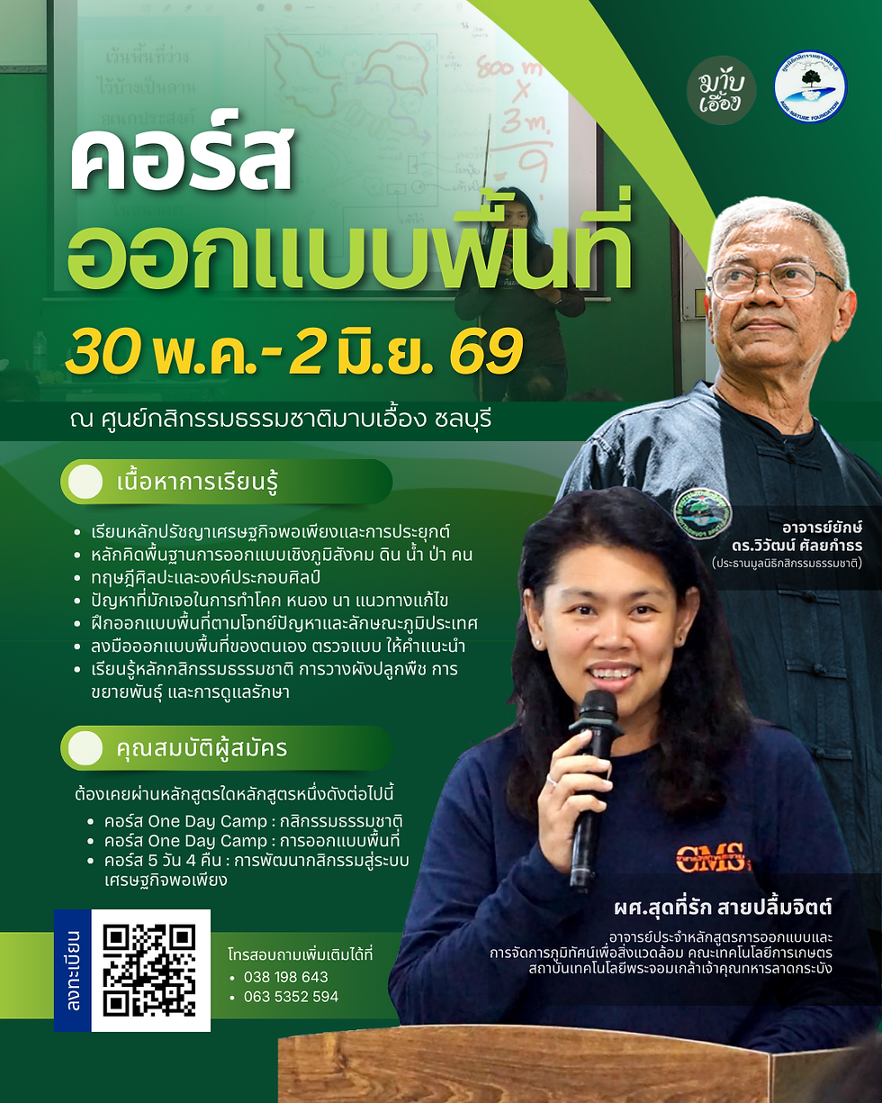 การออกแบบโคก หนอง นา เบื้องต้นด้วยตนเอง