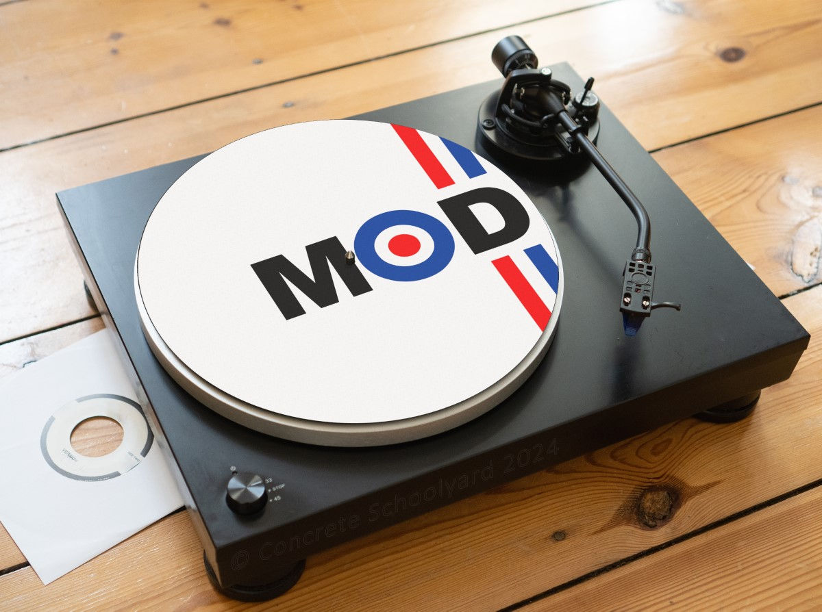 Mod Target Roundel Felt Record Player Turntable Slipmat