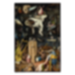 The Garden of Earthly Delights by Bosch Large Iron On Jacket Backpatch