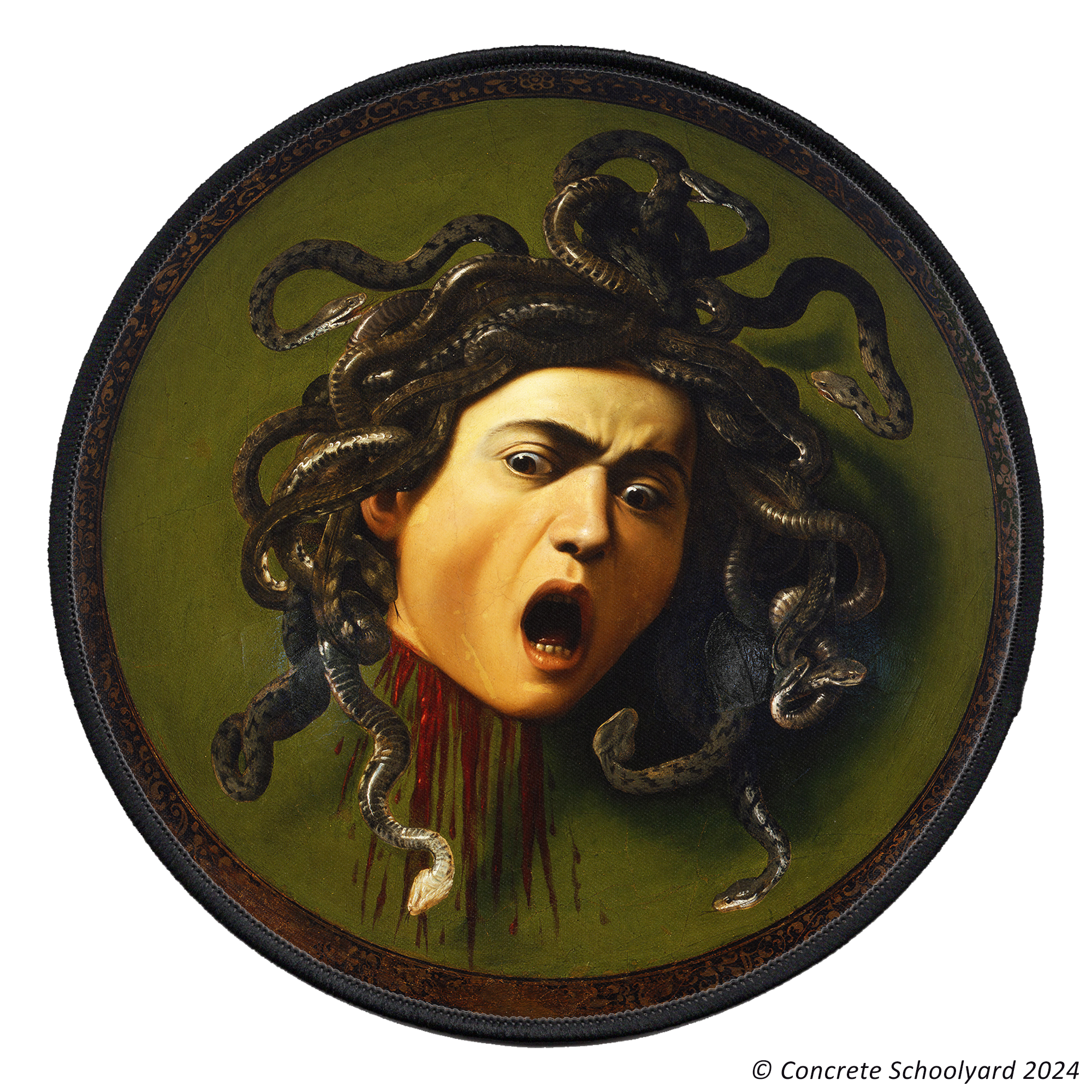 The Head of Medusa by Caravaggio Iron On Jacket Patch
