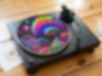 Psychedelic Mushroom Landscape Felt Record Player Turntable Slipmat