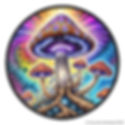 Vibrant Psychedelic Magic Mushroom Iron On Patch