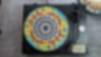 Trippy Fractal Eye Vibrant Psychedelic Felt Record Player Turntable Slipmat