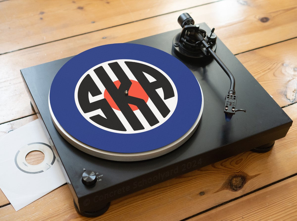 Jamaica Ska Mod Target Roundel Felt Record Player Turntable Slipmat