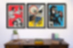 Vibrant Jazz Café Musicians by Moriz Jung High Quality Wall Art Print