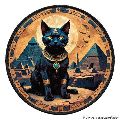 Thumbnail: Occult Egyptian Kitten Iron On Patch