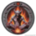 Vintage Style Gargoyle Heavy Metal Iron On Patch