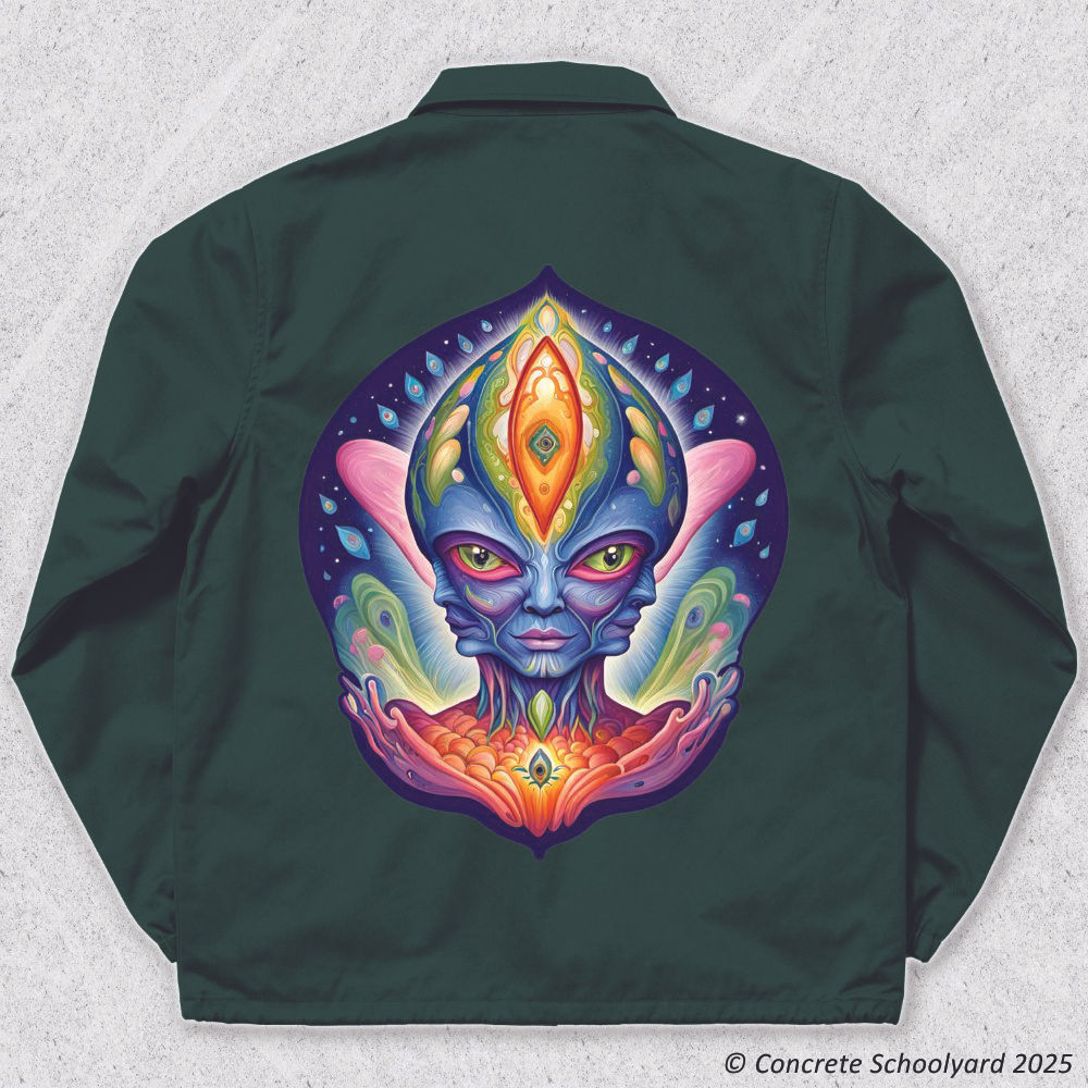 Multidimensional Ethereal Guardian Psychedelic Large Iron On Jacket Back Patch