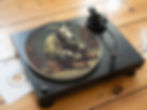 Heavy Metal Devil Goat Graphic Felt Record Player Turntable Slipmat