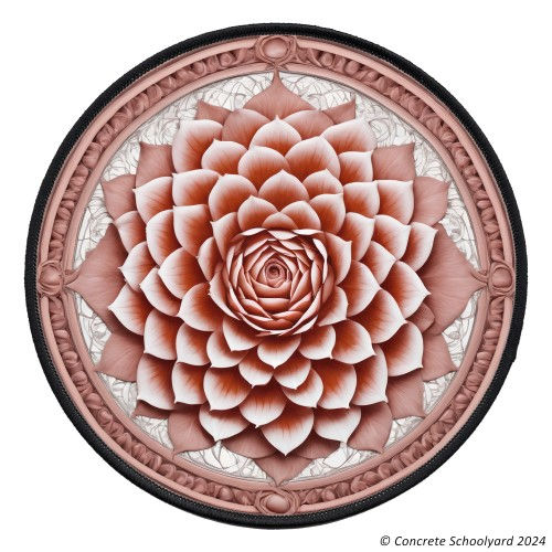 Miniaturbild: Beautiful Fractal Rose Flower Bohemian Iron On Patch