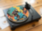 Mod Scooter Monkey Felt Record Player Turntable Slipmat