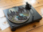 Mod Scooter Zombie Felt Record Player Turntable Slipmat