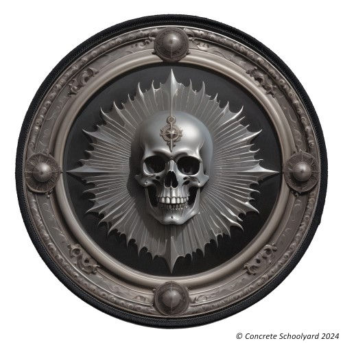 Thumbnail: Vintage Style Occult Heavy Metal Iron On Patch