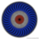 Mod Target Optical Illusion Iron On Patch