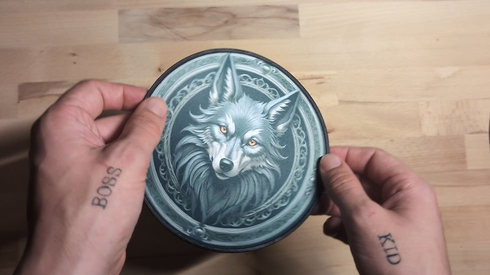 Beautiful Gothic Wolf Iron On Patch