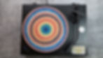 Vintage Psychedelic Tie Dye 1960's Style Felt Record Player Turntable Slipmat