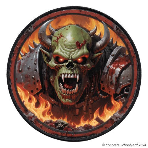 Thumbnail: Vintage Style Heavy Metal Ork Iron On Patch