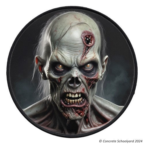 Heavy Metal Zombie Iron On Patch