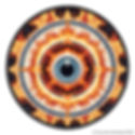 Heavy Metal Flaming Eyeball Iron On Patch