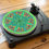 Thumbnail: Vibrant Psychedelic Weed Marijuana Mandala Felt Record Player Turntable Slipmat