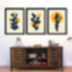 Abstract Cactus, Floral and Coral Motifs High Quality Wall Art Print