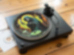 Heavy Metal Crypt Grim Reaper Felt Record Player Turntable Slipmat