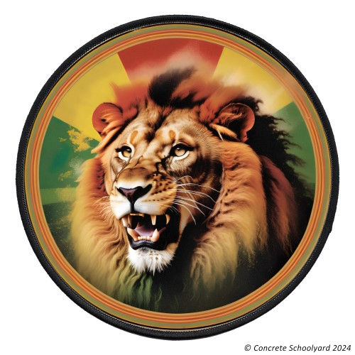 Vintage Style Roots Reggae Lion Iron On Patch