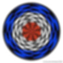 Mod Target Optical Illusion Iron On Patch