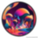 Trippy Psychedelic Landscape Iron On Patch