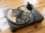 Metal Punk Black Rat Skinhead OI! Felt Record Player Turntable Slipmat