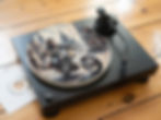 London Punk Scooter Monkey Mod Felt Record Player Turntable Slipmat
