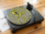 Optical Illusion Trippy Psychedelic Swirl Felt Record Player Turntable Slipmat