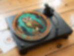 Vibrant Crypt Owl Felt Record Player Turntable Slipmat