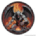 Vintage Style Gargoyle Heavy Metal Iron On Patch