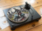 Mod Scooter Zombie Felt Record Player Turntable Slipmat