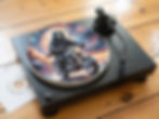 Grim Reaper Biker Metal Motorbike Felt Record Player Turntable Slipmat