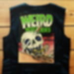 "WEIRD MYSTERIES" Vintage Horror Jacke Rückenaufnäher Backpatch