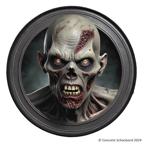 Miniaturbild: Heavy Metal Zombie Iron On Patch